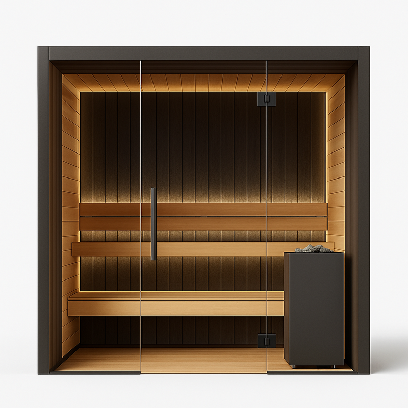 Novara Prestige Glass Indoor Sauna