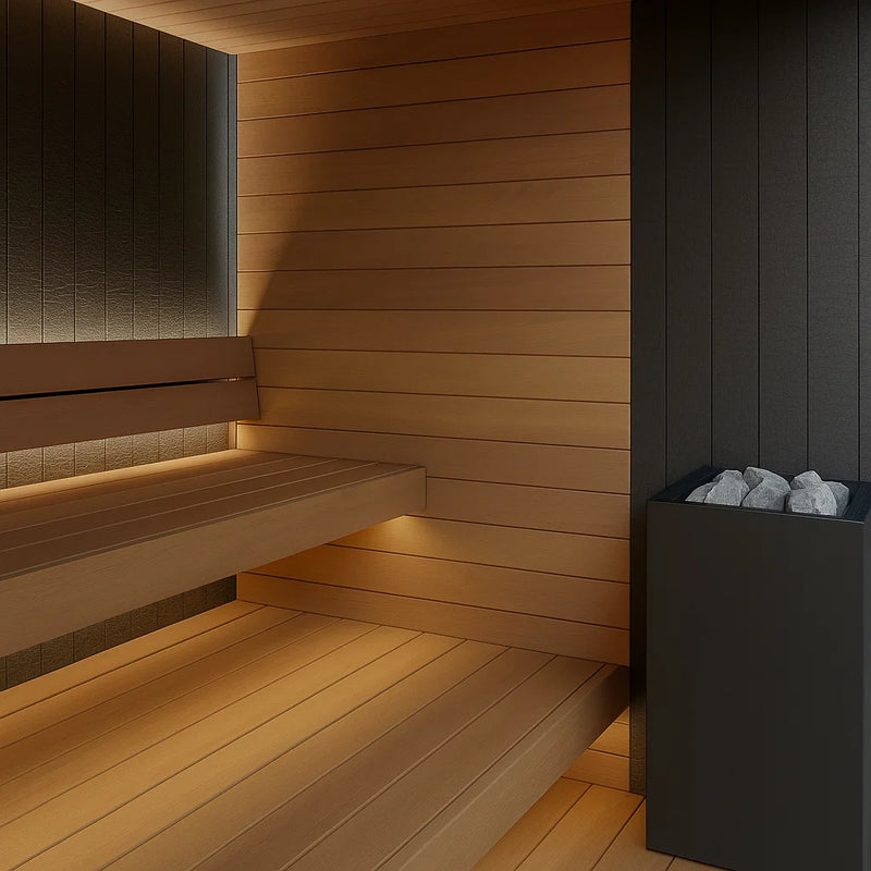 Novara Prestige Glass Indoor Sauna